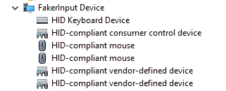 FakerInput Device Hierarchy